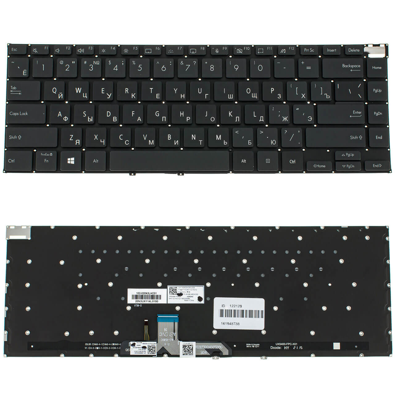 Клавиатура для ноутбука Asus BX5400ZF с подсветкой клавиш (0KNB0 ...