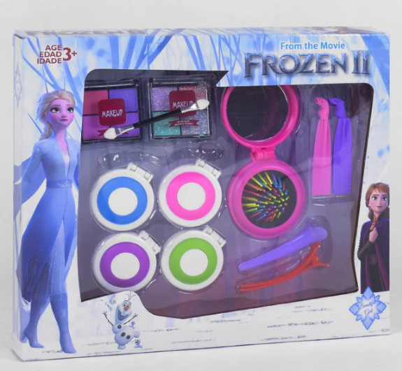 

Детская косметика "Frozen" CS68E16: расческа, тени, зажимы