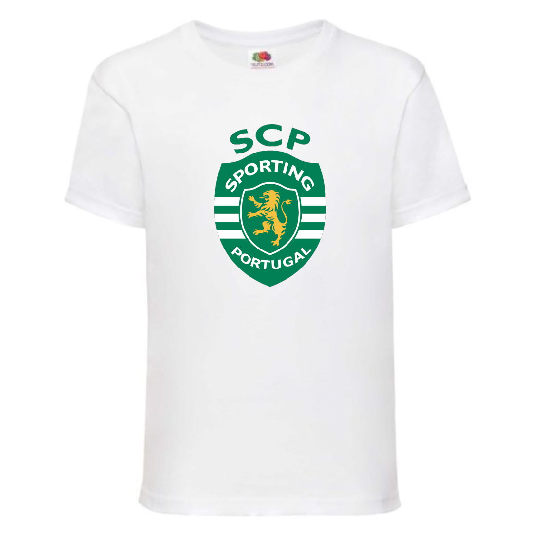 

Футболка детская Футбольный клуб Спортклуб Португалия (Sporting Clube de Portugal) белая (FOOT wh 07) 152 см