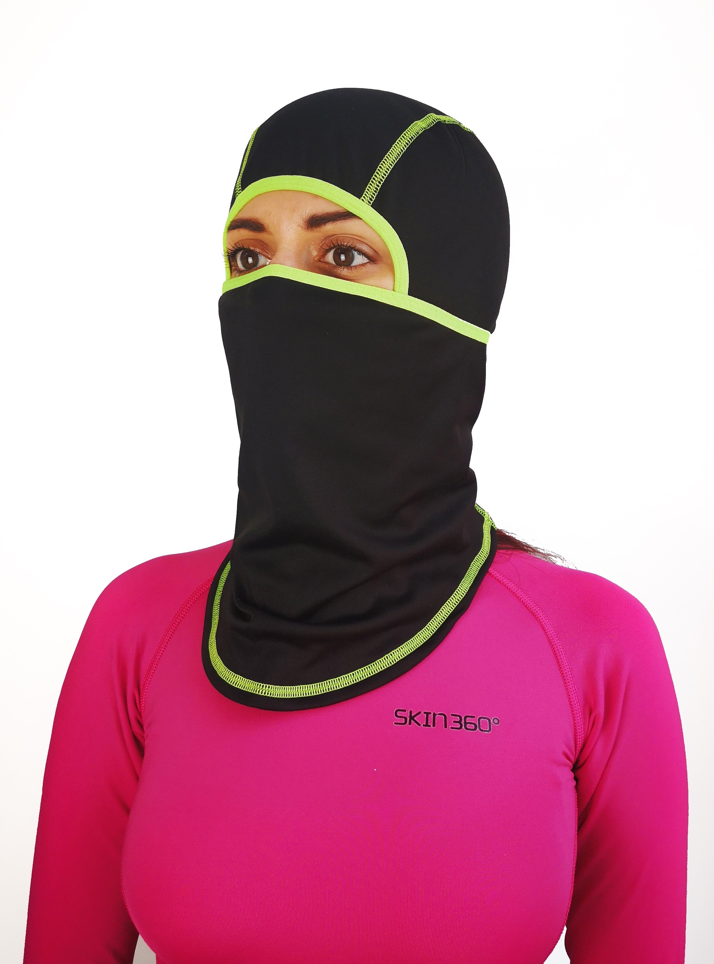 

Балаклава взрослая Kashton (KA-101) Черная универсальная ветрозащитная с удлиненной шеей Подшлемник унисекс