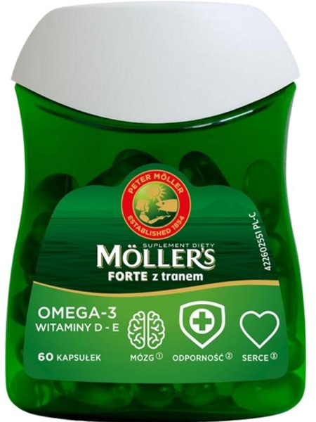 Жирные кислоты Mollers Forte Omega 3 60 капсул (7070866023775) – фото ...