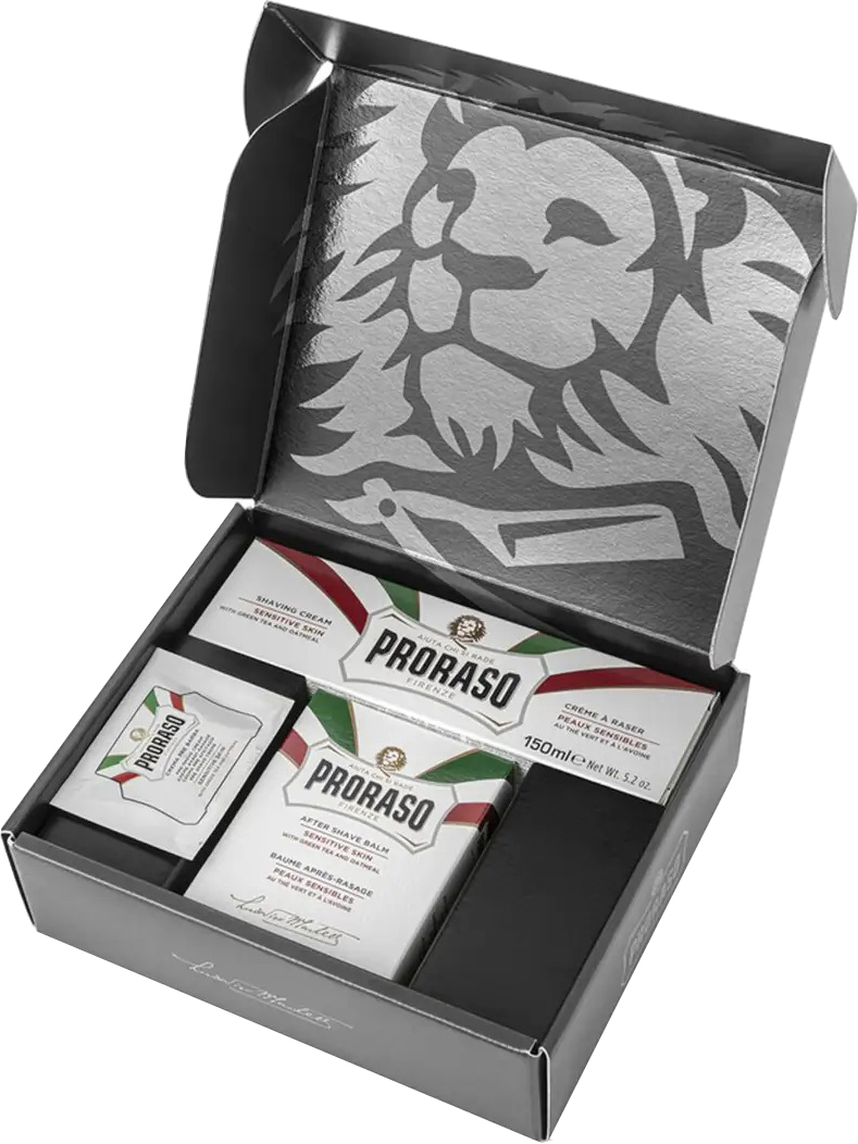 Набор для бритья Proraso Duo Pack Tube+Balm Sensitive (8004395004867 ...