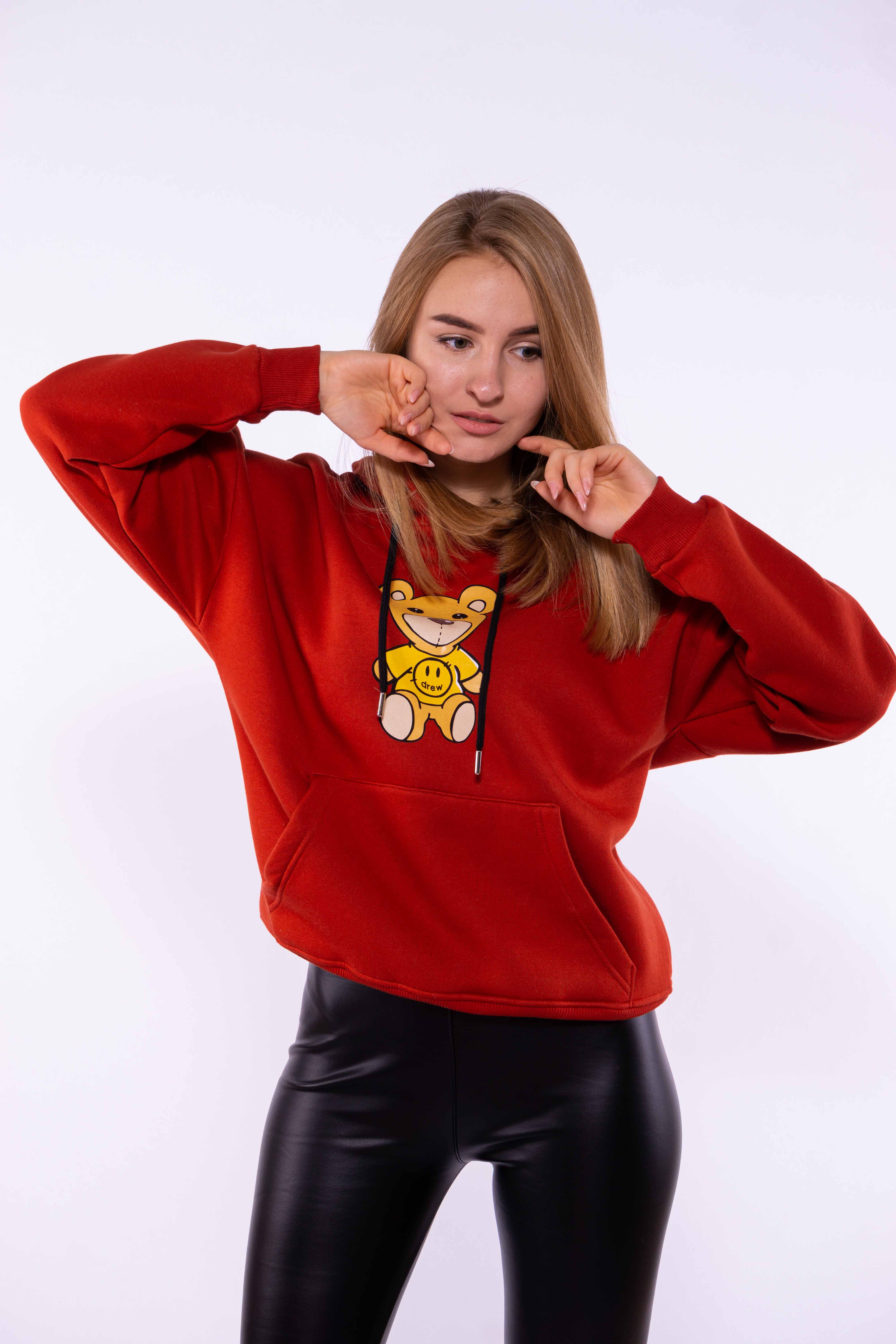 

Худи Drew Time of Style 32P1032 S/M Терракотовый