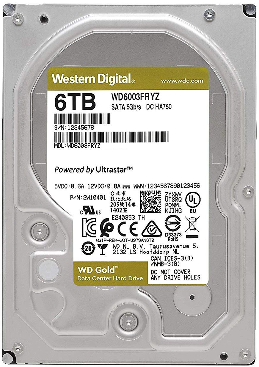 

Жесткий диск 3.5" 6TB Western Digital (WD6003FRYZ)