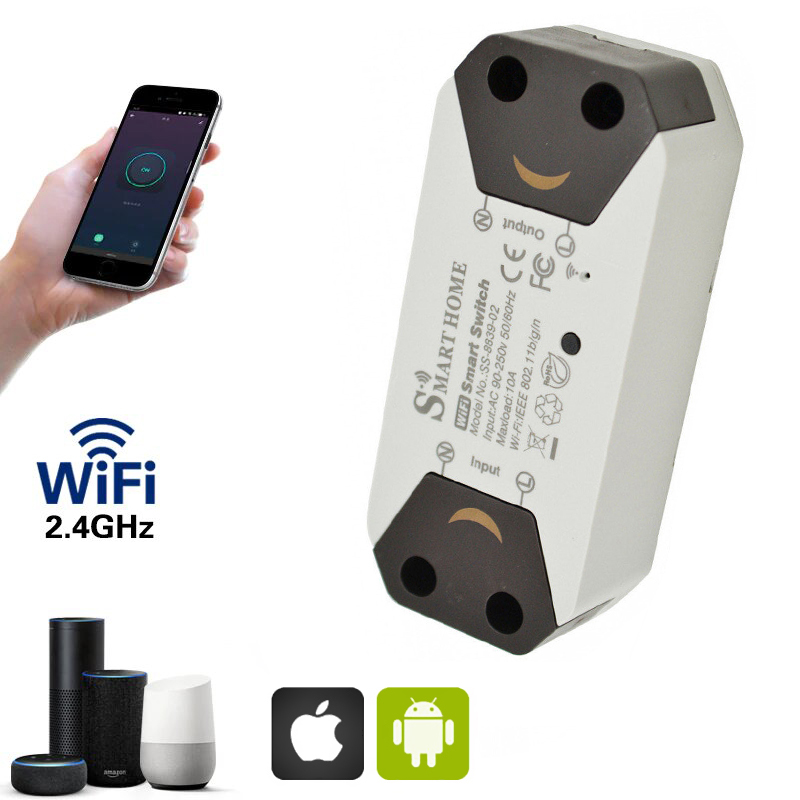 

Умное WiFi реле для умного дома 220В от сети Smart Home с управлением через приложение