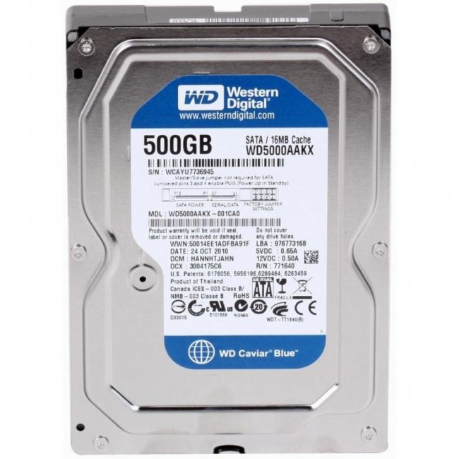 

Жесткий диск 3.5" 500Gb Western Digital (WD5000AAKX)