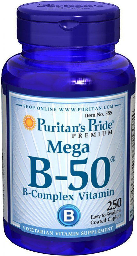 Витамин B-50 комплекс Puritan's Pride Vitamin B-50 Complex 250 Caplets ...