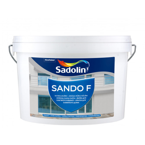 

Краска Sadolin Sando F для фасада и цоколя белая глубокоматовая