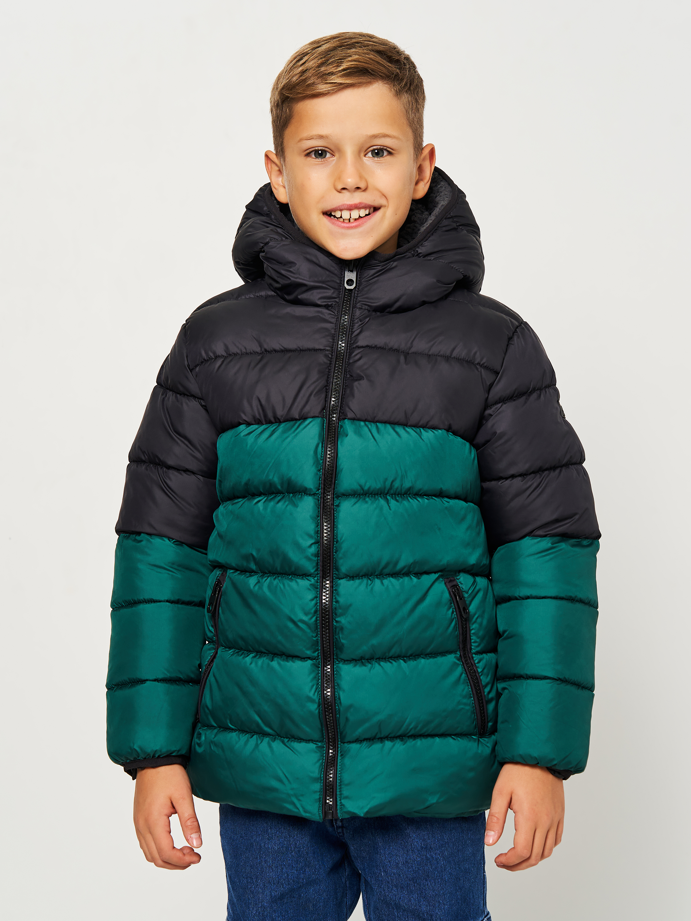 Акція на Дитяча зимова куртка для хлопчика Minoti 15coat 28 39598JNR 92-98 см Зелена від Rozetka