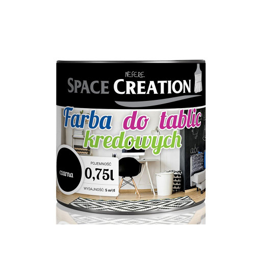 

Интерьерная грифельная краска Space Creation черная