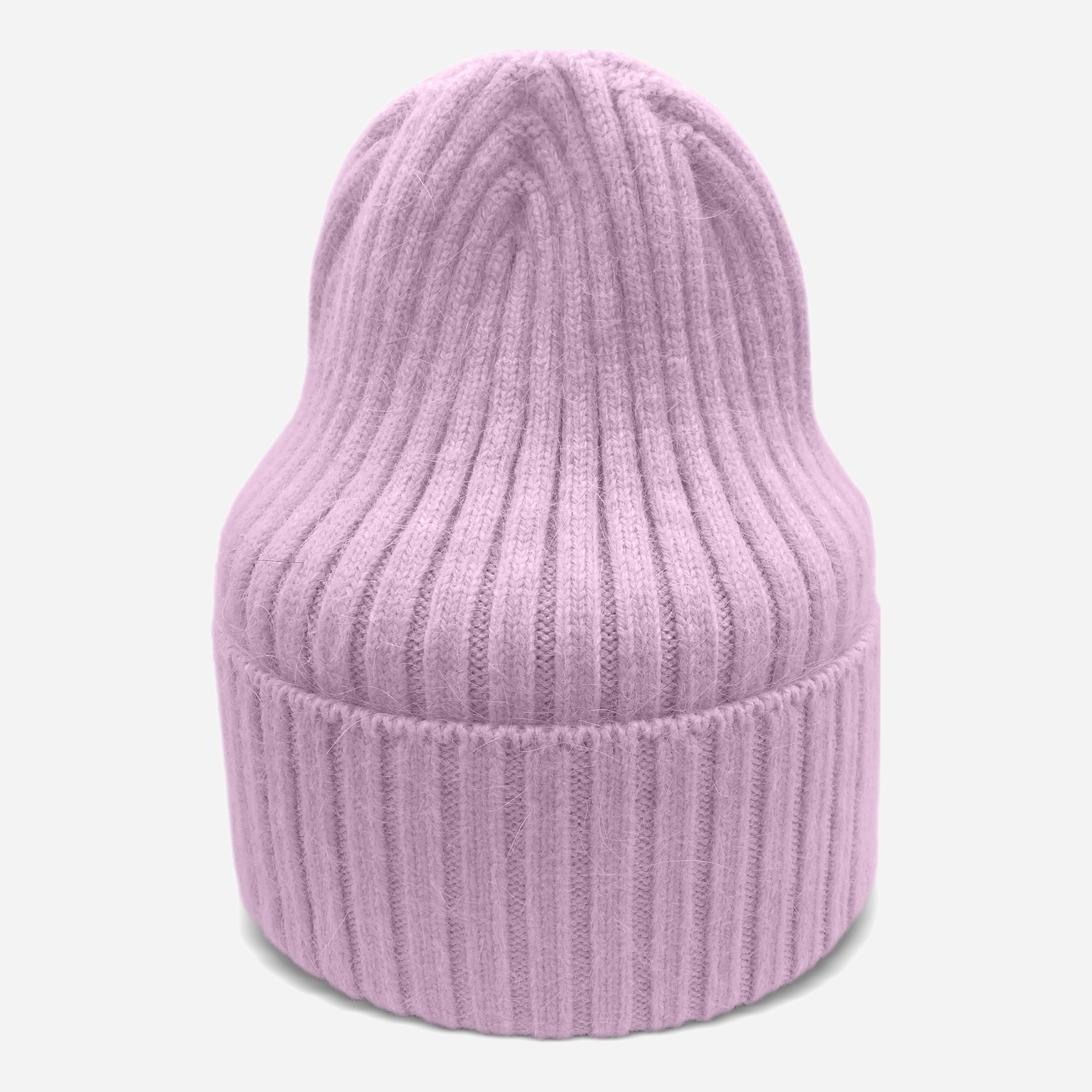 Акція на Дитяча зимова шапка-біні в'язана для дівчинки Anmerino 9071 ангорова Феліна 001755 54-58 см Рожева (А_001755) від Rozetka