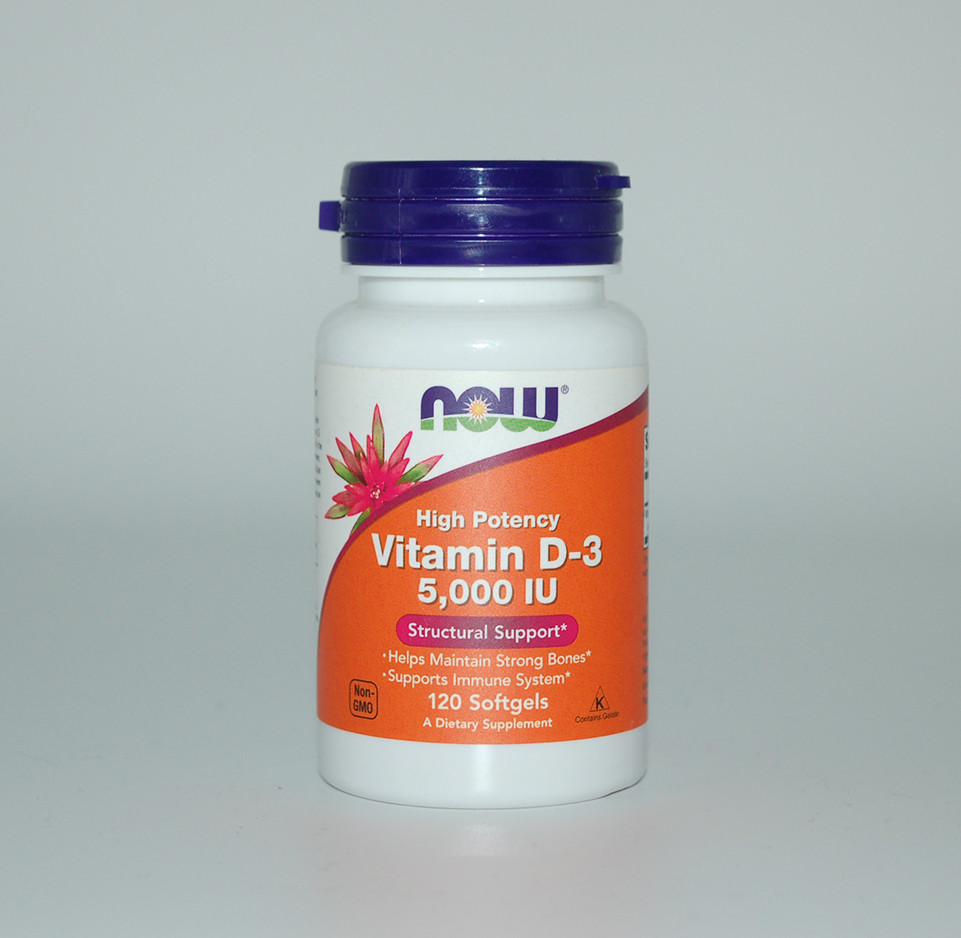 Вітамін Д3, Vitamin D-3, Now Foods, 5000 МО, 120 капсул – фото, відгуки ...
