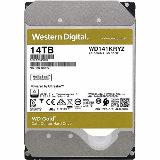 

Жесткий диск 3.5" 14TB Western Digital (WD141KRYZ)