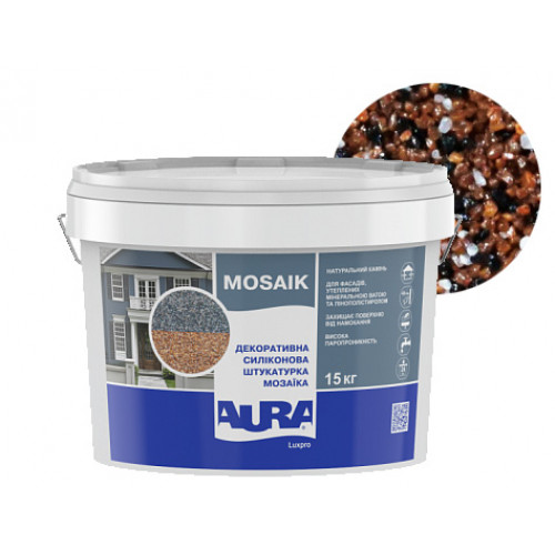 

Штукатурка декоративная силиконовая Aura Luxpro Mosaik мозаичная M10 S151