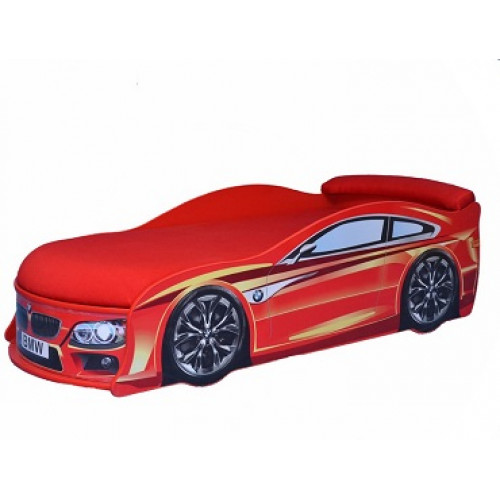 

Кровать машина BMW красная 70х150 ДСП