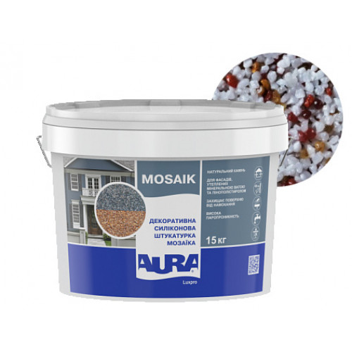 

Штукатурка декоративная силиконовая Aura Luxpro Mosaik мозаичная M15 B227