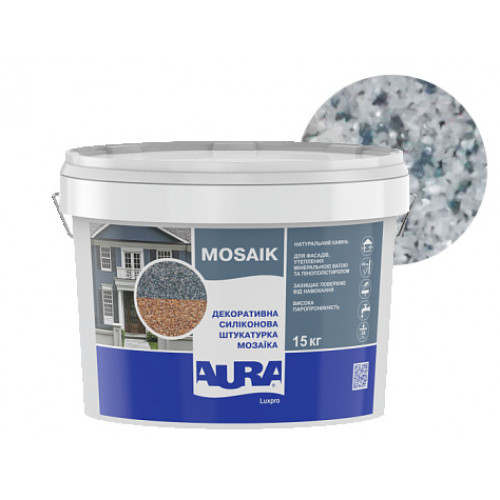 

Штукатурка декоративная силиконовая Aura Luxpro Mosaik мозаичная M10 S120