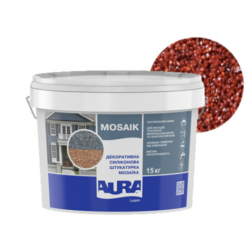

Штукатурка декоративная силиконовая Aura Luxpro Mosaik мозаичная M10 S104