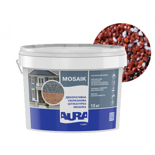 

Штукатурка декоративная силиконовая Aura Luxpro Mosaik мозаичная M15 B247