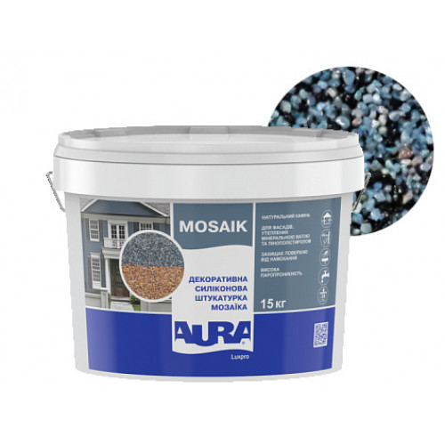 

Штукатурка декоративная силиконовая Aura Luxpro Mosaik мозаичная M10 S144