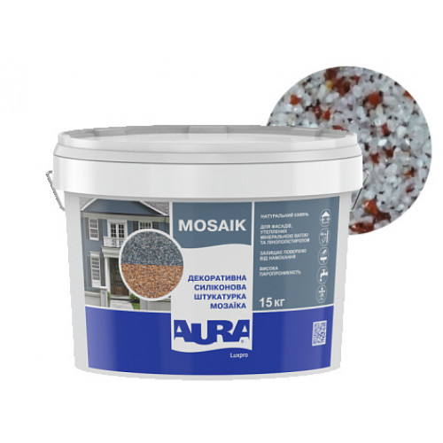 

Штукатурка декоративная силиконовая Aura Luxpro Mosaik мозаичная M10 S123