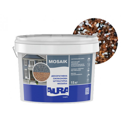 

Штукатурка декоративная силиконовая Aura Luxpro Mosaik мозаичная M10 S141