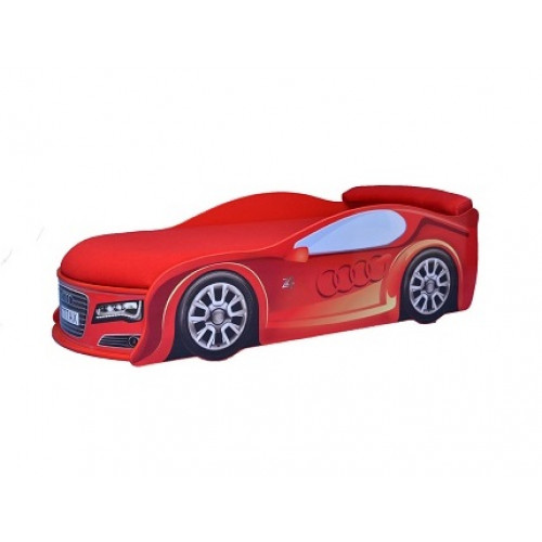 

Кровать машина Audi красная 80х180 ДСП с подъемным механизмом