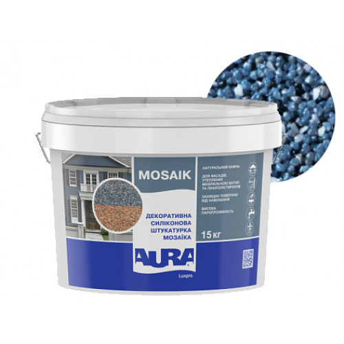

Штукатурка декоративная силиконовая Aura Luxpro Mosaik мозаичная M15 B254