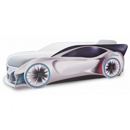 

Кровать машина Mercedes Dream Белая 70х150 ДСП с подъемным механизмом