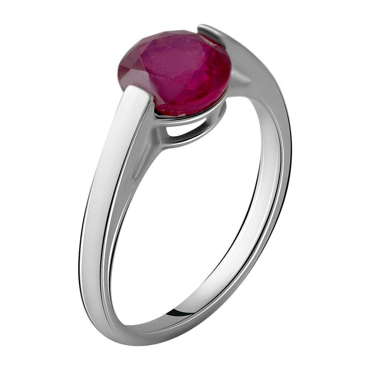 

Серебряное кольцо SilverLine с натуральным рубином 2.9ct 17 размер