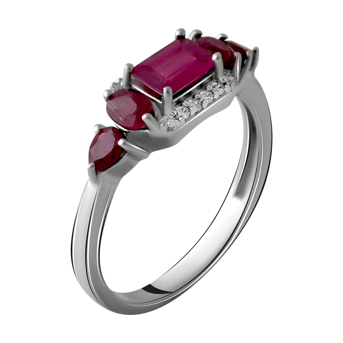 

Серебряное кольцо SilverLine с натуральным рубином 1.78ct 17 размер