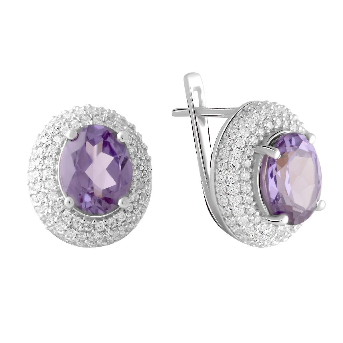 

Серебряные серьги SilverLine с александритом 9.22ct