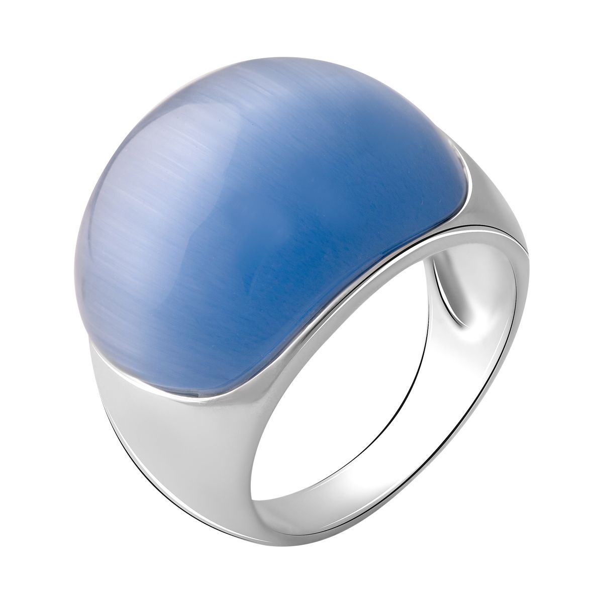 

Серебряное кольцо SilverLine с кошачьим глазом 17.5 размер