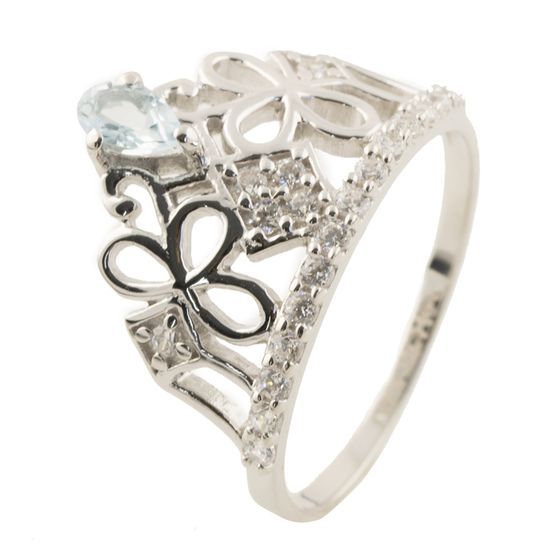 

Серебряное кольцо SilverLine с фианитами 16.5 размер