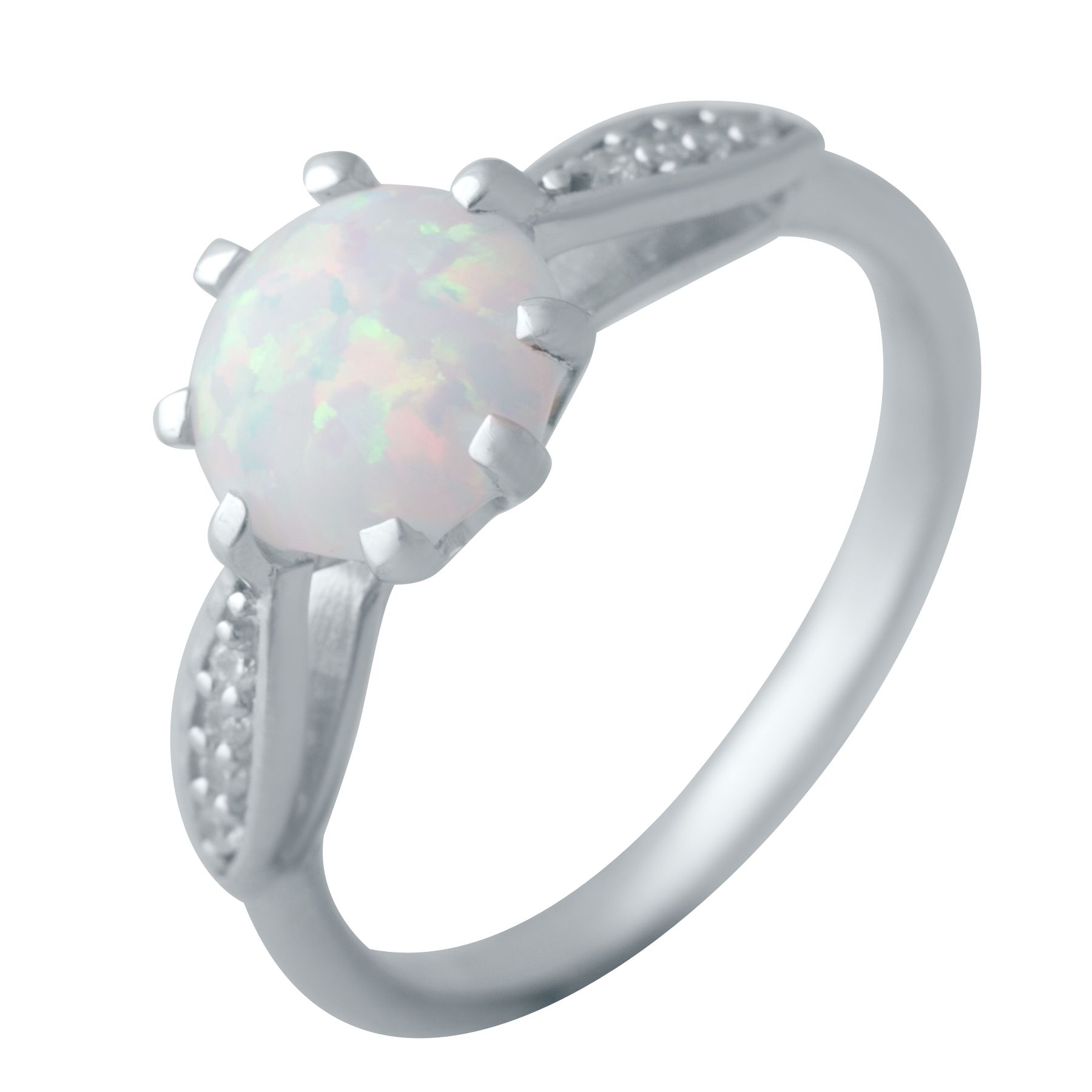 

Серебряное кольцо SilverLine с опалом 1.009ct 18 размер