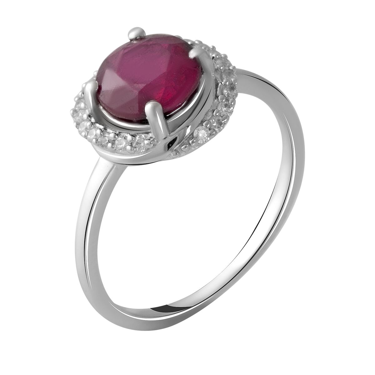 

Серебряное кольцо SilverLine с натуральным рубином 2.158ct 18 размер