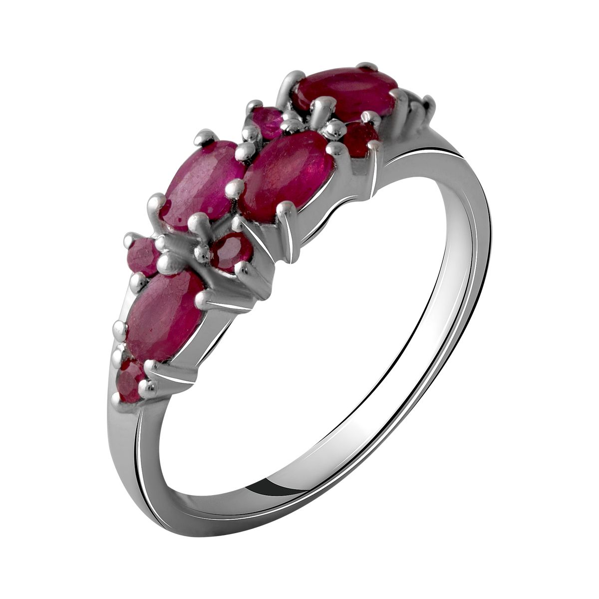 

Серебряное кольцо SilverLine с натуральным рубином 1.4ct 18.5 размер