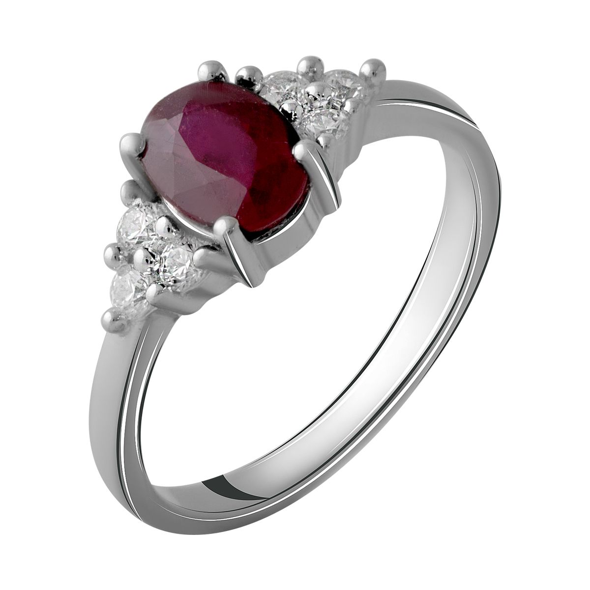 

Серебряное кольцо SilverLine с натуральным рубином 1.327ct 16.5 размер