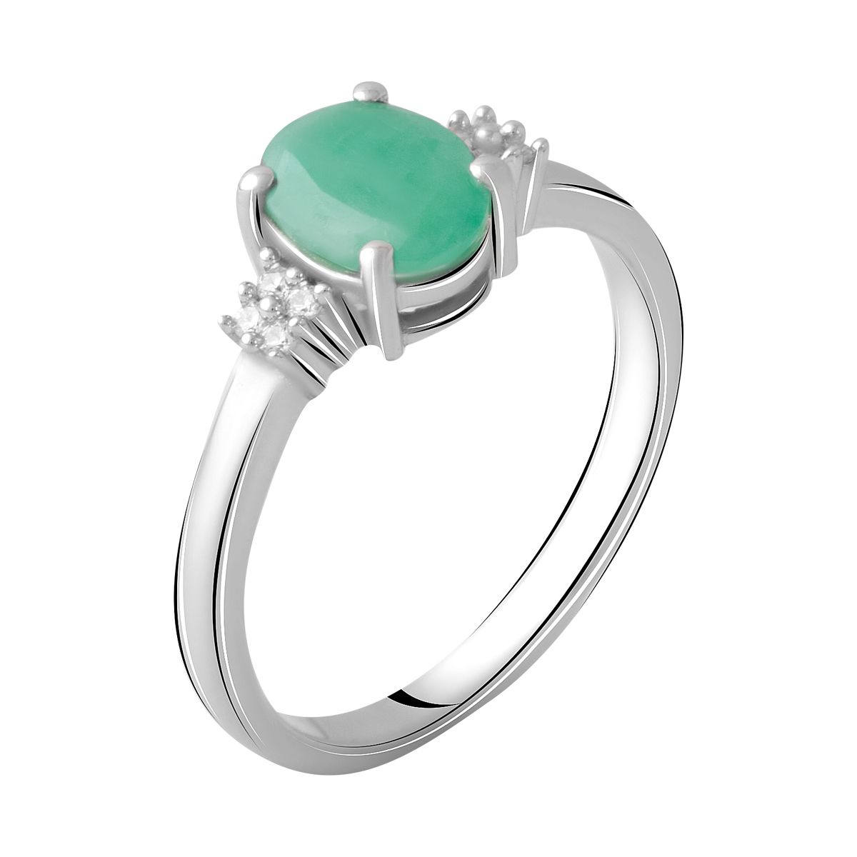 

Серебряное кольцо SilverLine с натуральным изумрудом 1.203ct 17 размер