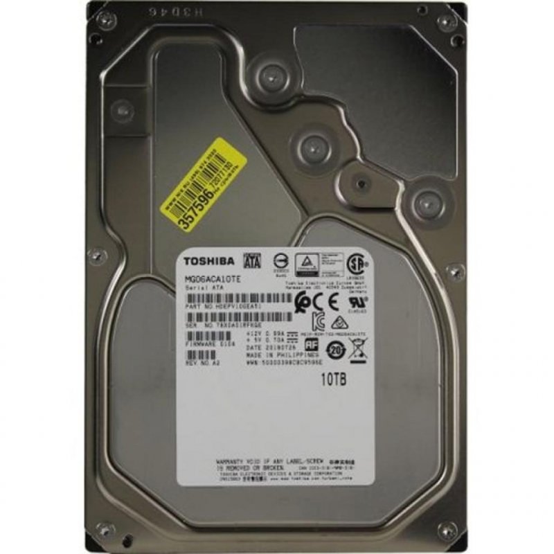 

Жесткий диск для сервера 3.5'' 10TB TOSHIBA (MG06ACA10TE)