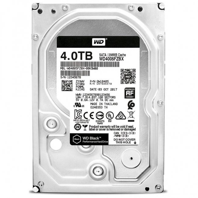 

Жесткий диск 3.5" 4TB Western Digital (WD4005FZBX)