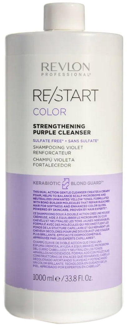 Rozetka.pl | Szampon do włosów ml Re-Start Color Cleanser z 1000 Shampoo Revlon Professional (8432225127446) Polski dostawą farbowanych – kupuj na terenie Strengthening Purple