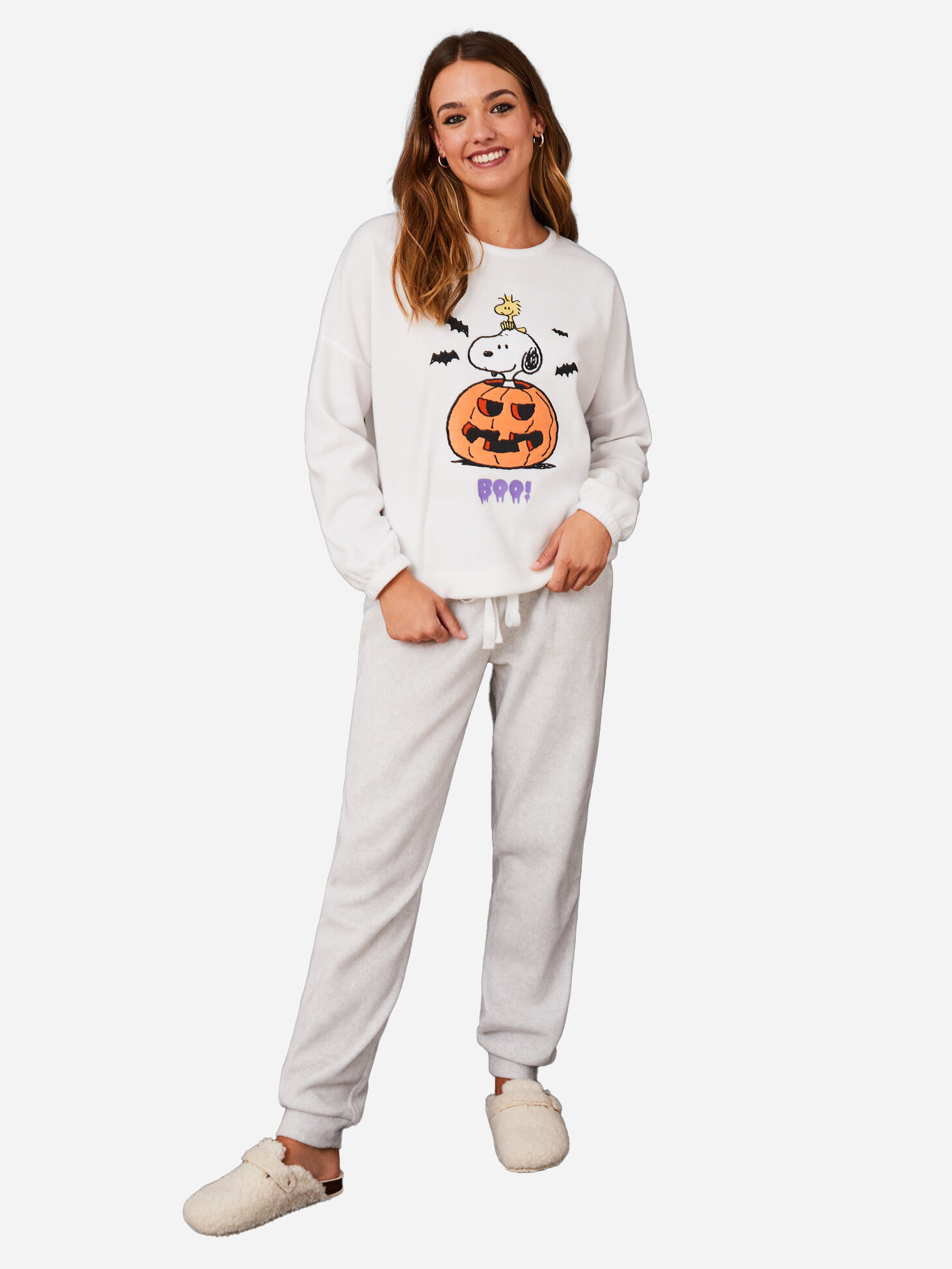 Акція на Піжама (світшот + штани) жіноча утеплена Women'Secret HTT PE PUMPKIN PJ OL 3136017-96 L від Rozetka