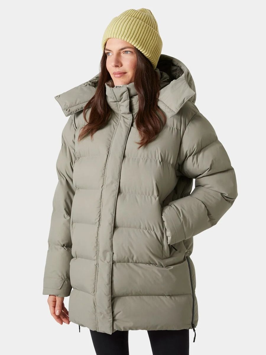 Акція на Куртка зимова жіноча Helly Hansen W Aspire Puffy Parka 53515-885 M Бежева від Rozetka