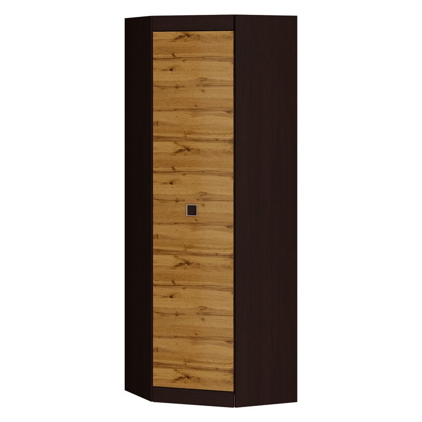 

Шкаф распашной в гостиную, спальню, прихожую из ламинированной ДСП угловой Соната 700 венге темный + аппалачи Эверест (без зеркала)