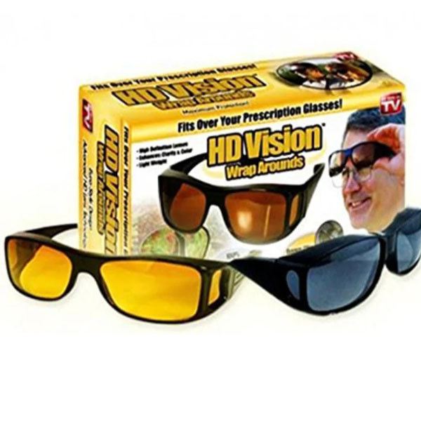 

Антибликовые очки ночного видения HD vision Glasses 2 в1