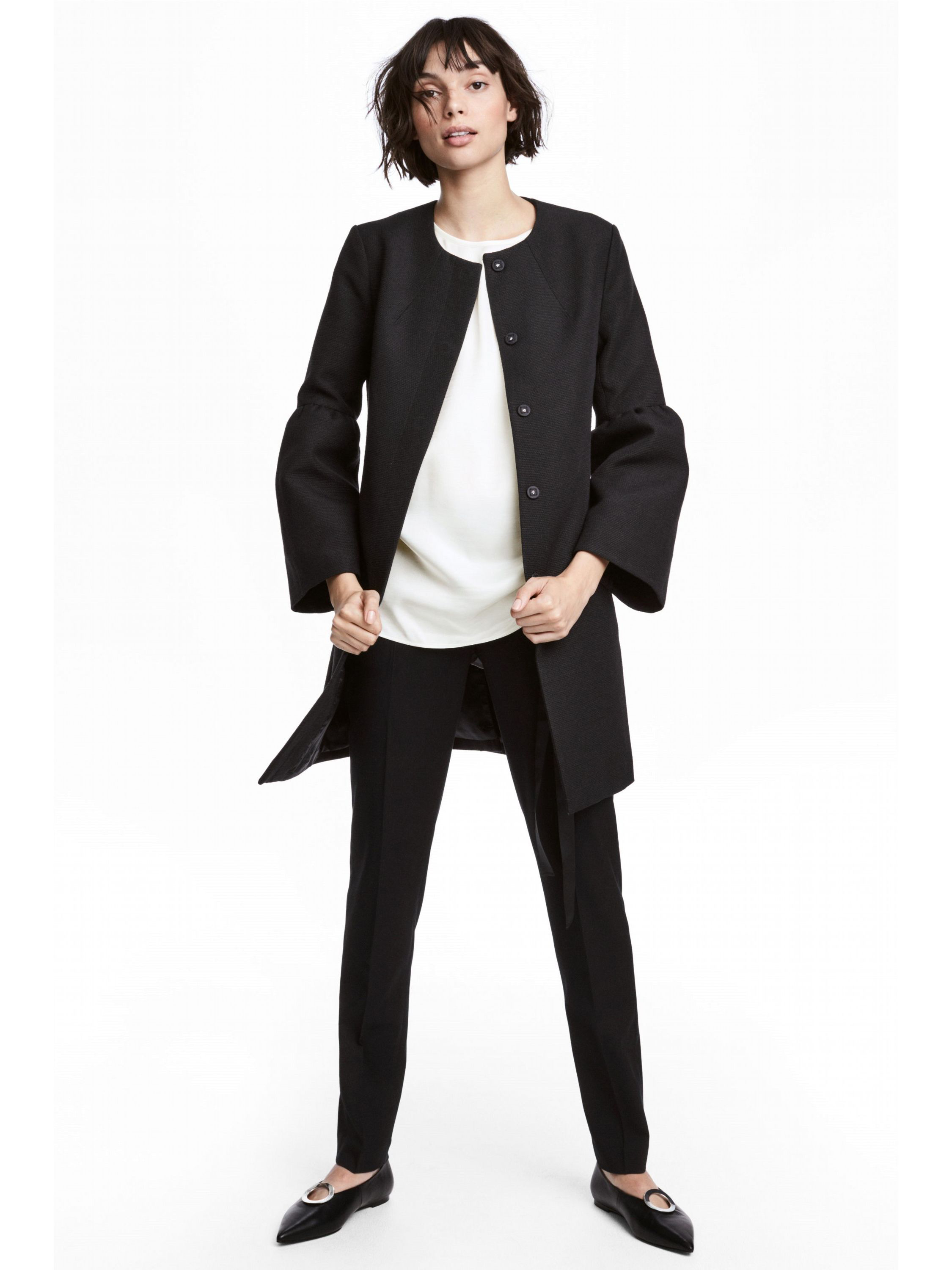 

Полупальто H&M 5272036 34 Черное