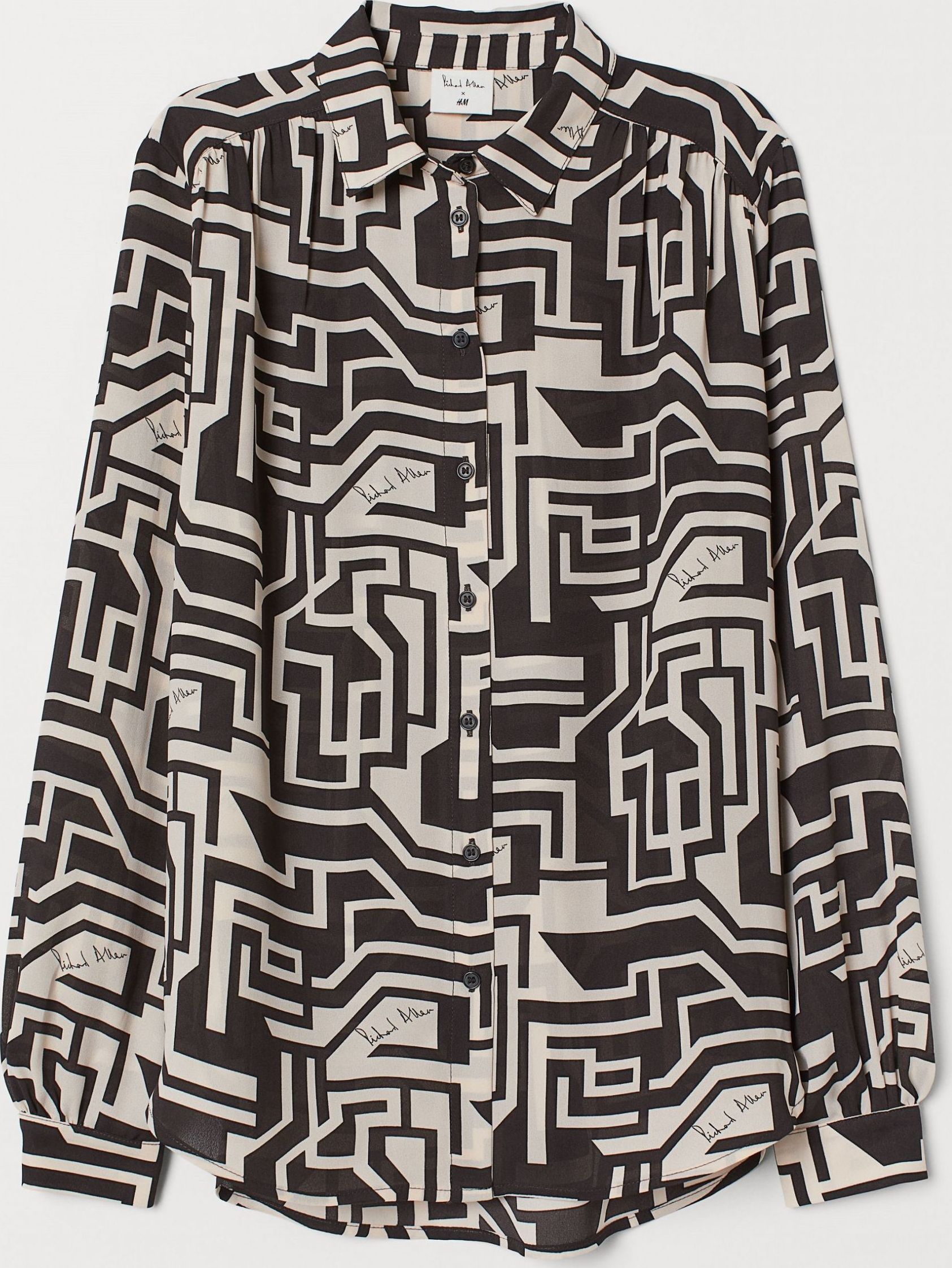 

Рубашка H&M 7970620 34 Светло-бежевая