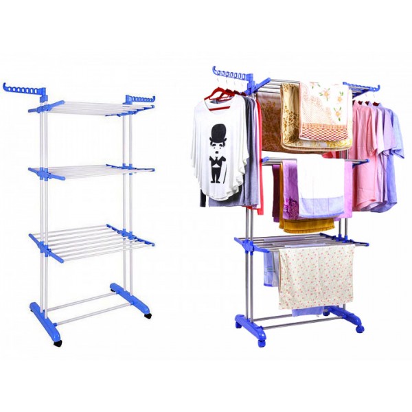 

Напольная сушилка для белья 3 Tiers Garment Rack 75-126х64х170 см