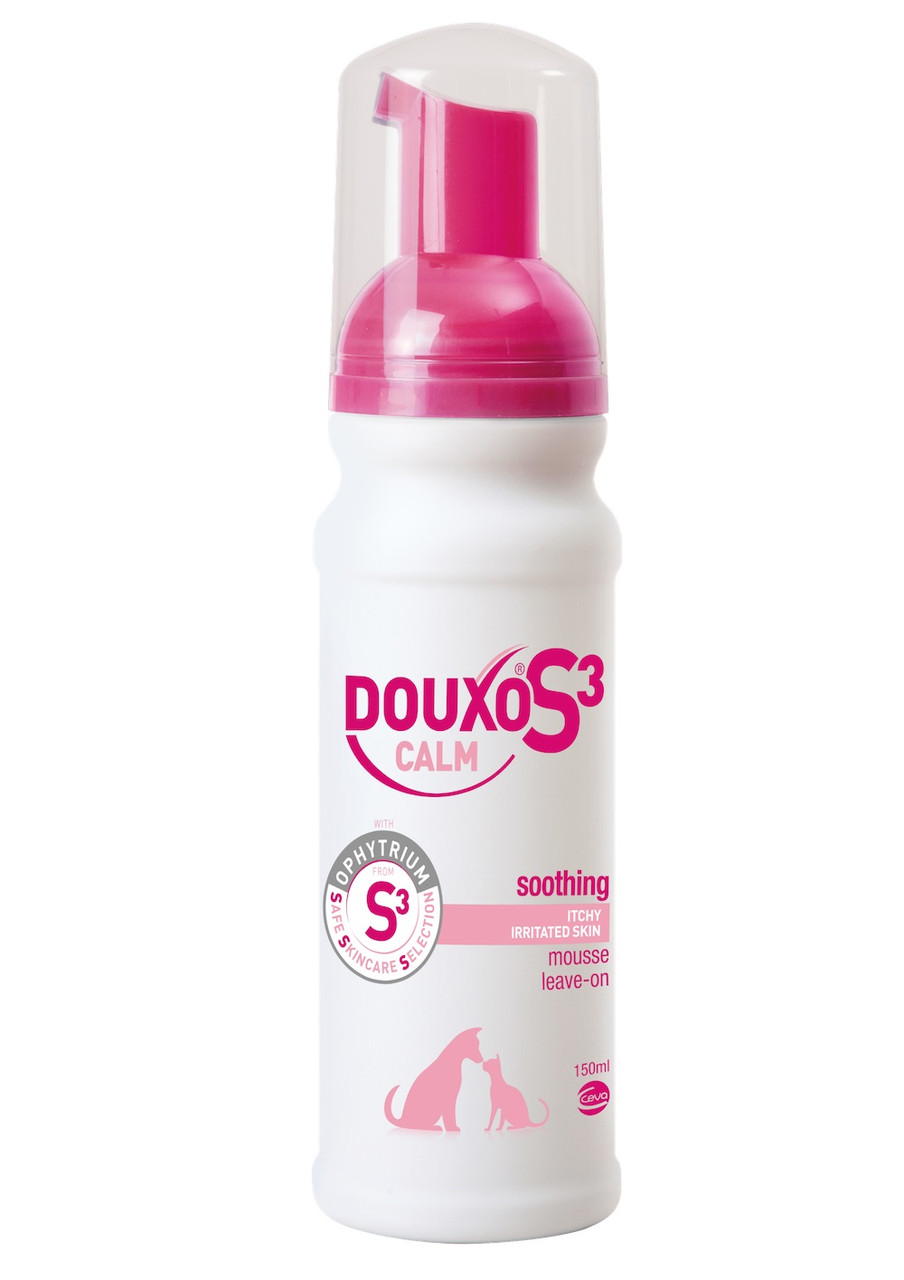 Мусс Douxo S3 Calm 200мл Дуксо КАЛМ для собак и котов 150мл Франция ...
